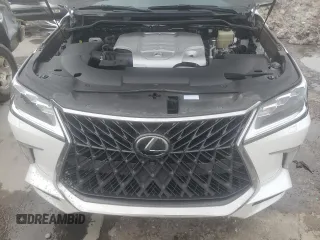 2020 Lexus LX with VIN JTJDY7AX2L4324141, listed as a Copart auction lot 40421224 with 43,760 mi miles. Bid and sale history available at carsss.com. Image 12.