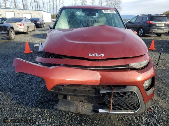2022 Kia Soul LX with VIN KNDJ23AUXN7821798, listed as a Copart auction lot 46753605 with 0 mi miles and Salvage Title. Bid and sale history available at carsss.com. Image 5.