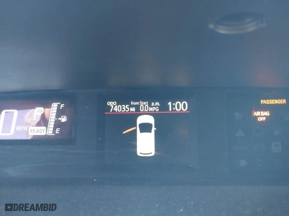 2016 Toyota Prius c One with VIN JTDKDTB31G1122487, listed as a IAAI auction lot 41866418 with 74,035 mi miles. Bid and sale history available at carsss.com. Image 15.