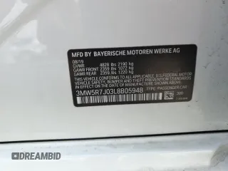 2020 BMW 3 Series 330i xDrive with VIN 3MW5R7J03L8B05948, listed as a Copart auction lot 50885545 with 90,074 mi miles and Salvage title. Bid and sale history available at DreamBid. Image 14.