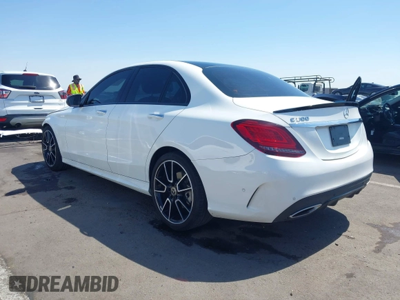 2020 Mercedes-Benz C 300 with VIN W1KWF8DB4LR592284, listed as a IAAI auction lot 42345831 with 66,281 mi miles and . Bid and sale history available at DreamBid. Image 3.