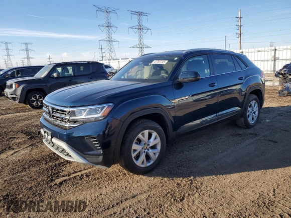 2021 Volkswagen Atlas S with VIN 1V2GC2CA7MC203640, listed as a Copart auction lot 43782745 with 61,806 mi miles and Salvage title. Bid and sale history available at DreamBid. Image 1.