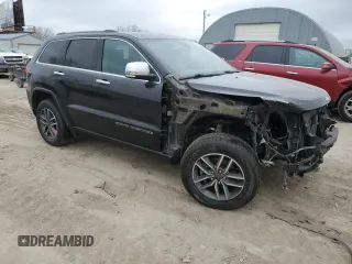 2019 Jeep Grand Cherokee Limited with VIN 1C4RJFBG6KC553318, listed as a Copart auction lot 47525375 with 146,843 mi miles and Salvage title. Bid and sale history available at DreamBid. Image 4.