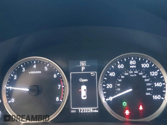 2014 Lexus IS 250 with VIN JTHBF1D23E5019062, listed as a IAAI auction lot 42451266 with 123,228 mi miles and . Bid and sale history available at DreamBid. Image 7.
