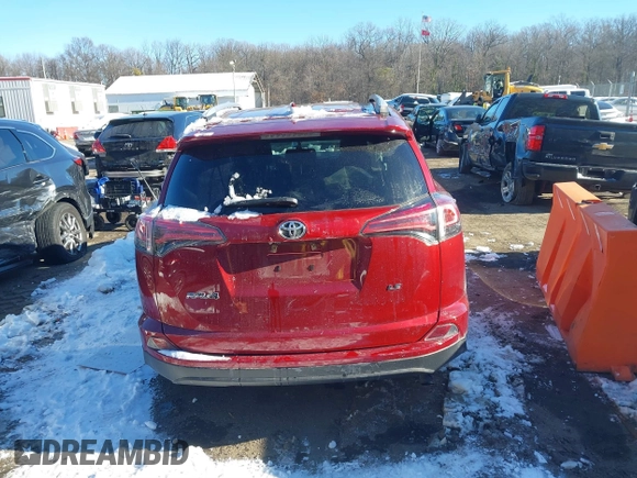 2018 Toyota RAV4 LE with VIN 2T3ZFREV6JW483845, listed as a IAAI auction lot 41289219 with 28,342 mi miles. Bid and sale history available at carsss.com. Image 17.