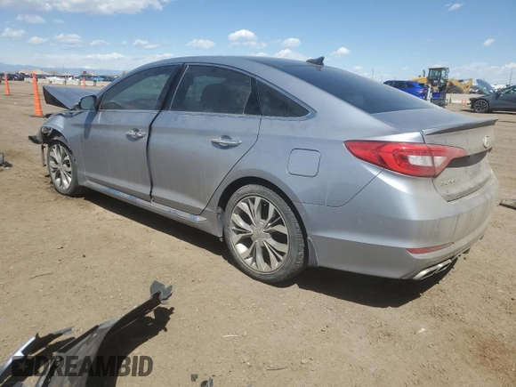 2015 Hyundai Sonata Limited z VIN 5NPE34AB5FH163789, wystawiony jako Copart lot #53722105 z przebiegiem 89 558 mil mil oraz Szkoda całkowita • Salvage title. Historia ofert i sprzedaży dostępna na DreamBid. Obrazek 2.