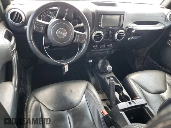 2015 Jeep Wrangler Unlimited Wrangler X with VIN 1C4BJWEG4FL754492, listed as a Copart auction lot 55305825 with 108,078 mi miles and Salvage title. Bid and sale history available at DreamBid. Image 8.