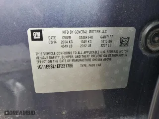 2014 Chevrolet Malibu LT with VIN 1G11E5SL1EF231786, listed as a Copart auction lot 70628954 with 153,786 mi miles and Salvage Title. Bid and sale history available at carsss.com. Image 14.