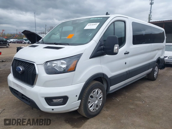 2024 Ford Transit Passenger XL with VIN 1FBAX2YG6RKA21325, listed as a IAAI auction lot 42030901 with 22,993 mi miles. Bid and sale history available at carsss.com. Image 2.