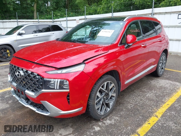 2023 Hyundai Santa Fe Calligraphy with VIN 5NMS54AL9PH589991, listed as a IAAI auction lot 42566562 with 23,162 mi miles and . Bid and sale history available at DreamBid. Image 17.
