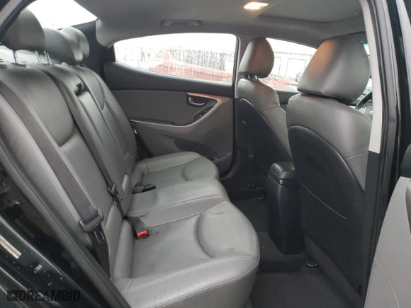2012 Hyundai Elantra Limited with VIN KMHDH4AEXCU309723, listed as a Copart auction lot 50999765 with 126,030 mi miles and Salvage Title. Bid and sale history available at carsss.com. Image 10.