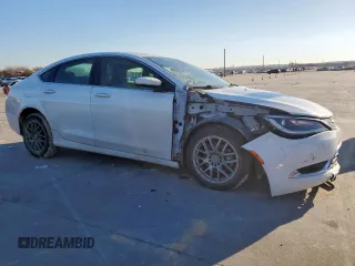 2015 Chrysler 200 C with VIN 1C3CCCCB6FN575089, listed as a Copart auction lot 47420555 with 135,448 mi miles and Salvage Title. Bid and sale history available at carsss.com. Image 4.