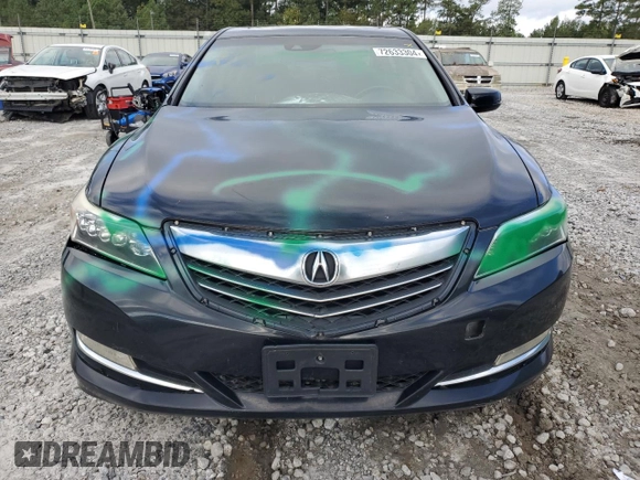 2014 Acura RLX with VIN JH4KC1F36EC002315, listed as a Copart auction lot 72633304 with 149,675 mi miles and Salvage Title. Bid and sale history available at carsss.com. Image 5.