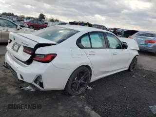 2024 BMW 3 Series M340i xDrive with VIN 3MW49FF09R8E00818, listed as a Copart auction lot 42376645 with 0 mi miles and Salvage Title. Bid and sale history available at carsss.com. Image 3.