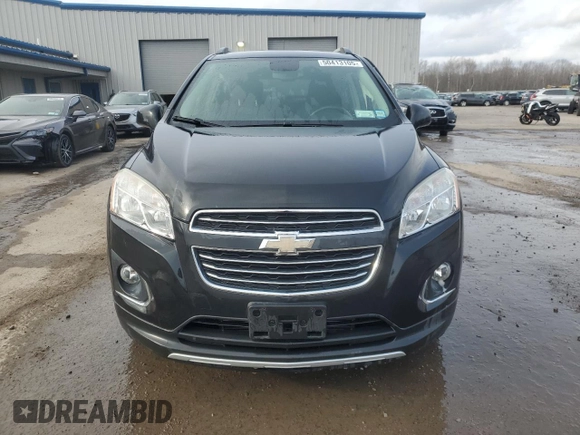 2016 Chevrolet Trax LTZ with VIN KL7CJRSB2GB562166, listed as a Copart auction lot 50413105 with 57,058 mi miles and Salvage Title. Bid and sale history available at carsss.com. Image 5.