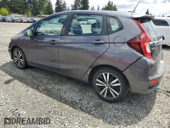 2018 Honda Fit EX-L with VIN 3HGGK5H93JM722376, listed as a Copart auction lot 57913595 with 75,714 mi miles and Salvage title. Bid and sale history available at DreamBid. Image 2.