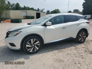 2015 Nissan Murano Platinum with VIN 5N1AZ2MH3FN211612, listed as a Copart auction lot 59661765 with 137,576 mi miles and Salvage title. Bid and sale history available at DreamBid. Image 1.
