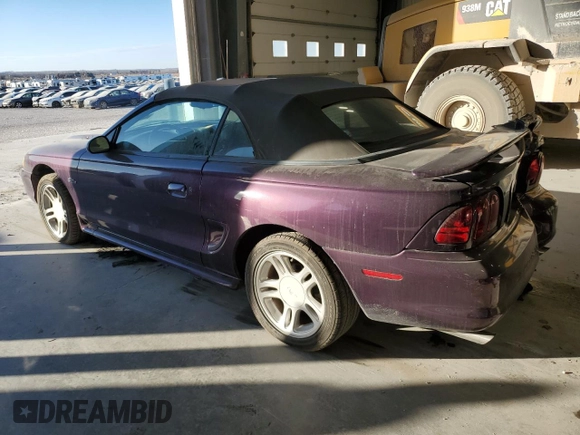 1996 Ford Mustang GT with VIN 1FALP45X9TF226146, listed as a Copart auction lot 42943185 with 60,357 mi miles and Salvage Title. Bid and sale history available at carsss.com. Image 2.