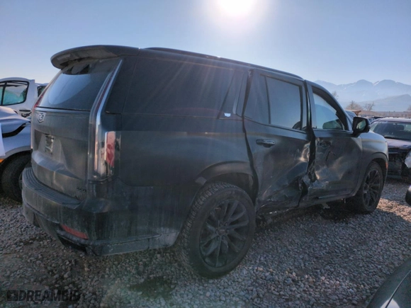 2023 Cadillac Escalade 4WD Sport Platinum with VIN 1GYS4GKLXPR286629, listed as a Copart auction lot 42982295 with 36,717 mi miles and Salvage Title. Bid and sale history available at carsss.com. Image 3.