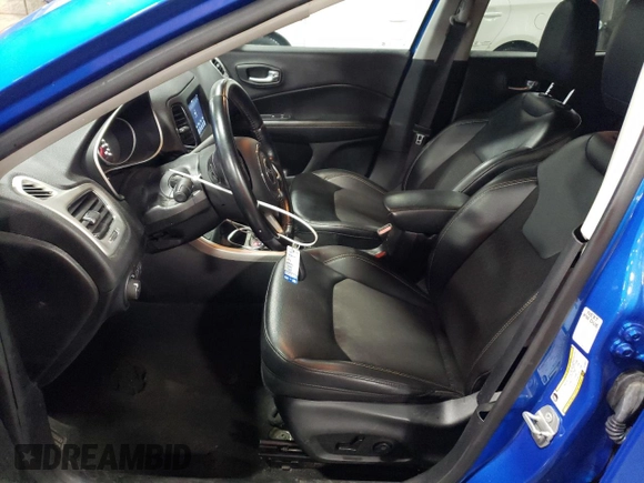2021 Jeep Compass Altitude with VIN 3C4NJCBB3MT580971, listed as a Copart auction lot 73720904 with 77,316 mi miles and Salvage Title. Bid and sale history available at carsss.com. Image 7.