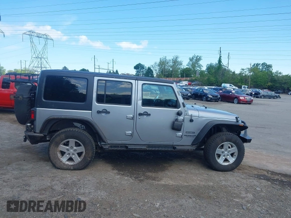 2014 Jeep Wrangler Unlimited Sport with VIN 1C4BJWDG6EL194359, listed as a IAAI auction lot 42182236 with 134,889 mi miles and . Bid and sale history available at DreamBid. Image 13.