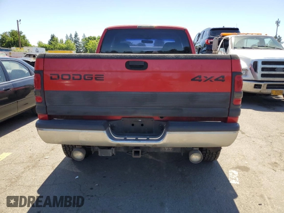 1999 Dodge 2500 with VIN 1B7KF23WXXJ543539, listed as a Copart auction lot 58572814 with 167,808 mi miles and Clean title. Bid and sale history available at DreamBid. Image 6.