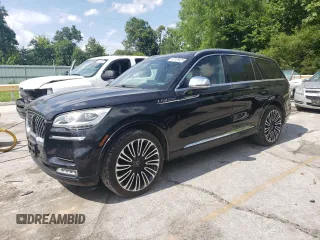2020 Lincoln Aviator Black Label with VIN 5LM5J9XC7LGL27748, listed as a Copart auction lot 62106425 with 92,810 mi miles and Salvage title. Bid and sale history available at DreamBid. Image 1.