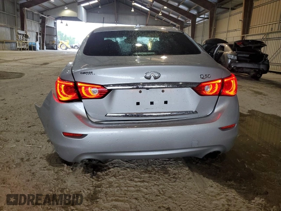 2017 Infiniti Q50 Signature Edition with VIN JN1EV7AP4HM738659, listed as a Copart auction lot 63896853 with 71,918 mi miles and Salvage title. Bid and sale history available at DreamBid. Image 6.