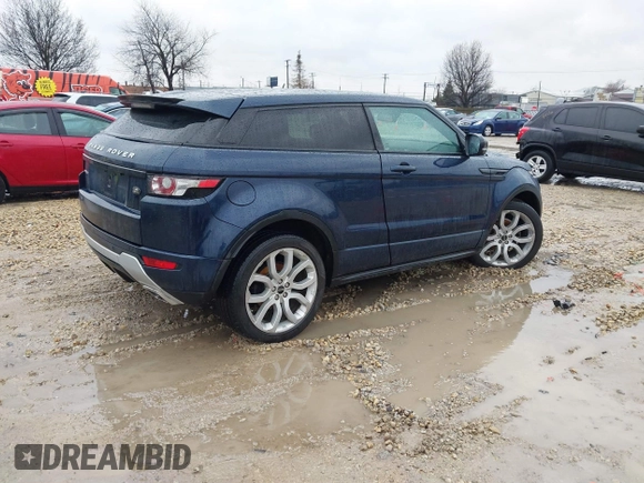 2012 Land Rover Range Rover Evoque Dynamic Premium with VIN SALVT1BG5CH000524, listed as a IAAI auction lot 41480342 with 108,429 mi miles. Bid and sale history available at carsss.com. Image 4.