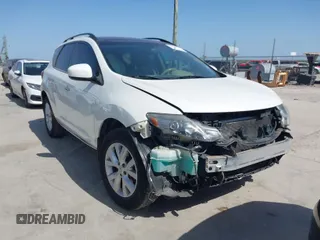 2012 Nissan Murano S with VIN JN8AZ1MU7CW116198, listed as a IAAI auction lot 41823282 with 128,723 mi miles. Bid and sale history available at carsss.com. Image 1.