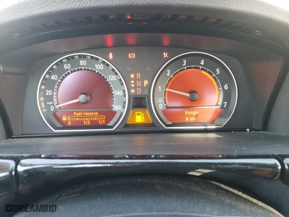 2006 BMW 7 Series 750i with VIN WBAHL83516DT01293, listed as a Copart auction lot 49506035 with 0 mi miles and Salvage Title. Bid and sale history available at carsss.com. Image 9.