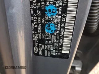 2020 Hyundai Kona SEL with VIN KM8K22AA8LU410091, listed as a Copart auction lot 71687962 with 39,990 mi miles. Bid and sale history available at carsss.com. Image 13.