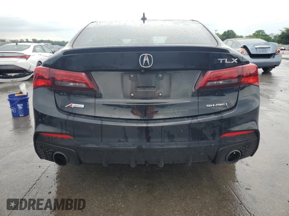 2019 Acura TLX w/A-Spec Pkg with VIN 19UUB3F68KA006619, listed as a Copart auction lot 59289515 with 120,539 mi miles and Salvage title. Bid and sale history available at DreamBid. Image 6.