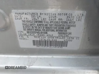 2014 Nissan Note SV with VIN 3N1CE2CP4EL421235, listed as a IAAI auction lot 41898078 with 138,707 mi miles and . Bid and sale history available at DreamBid. Image 9.