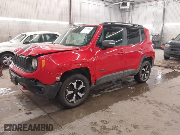 2019 Jeep Renegade Trailhawk with VIN ZACNJBC16KPK31076, listed as a IAAI auction lot 41137012 with 92,740 mi miles and . Bid and sale history available at DreamBid. Image 18.