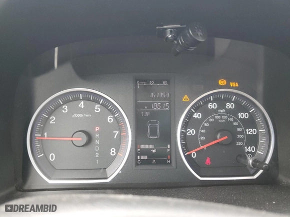 2008 Honda CR-V EX with VIN JHLRE38578C008801, listed as a Copart auction lot 50967935 with 161,353 mi miles and Salvage Title. Bid and sale history available at carsss.com. Image 9.