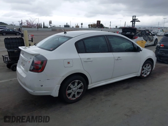 2010 Nissan Sentra SR with VIN 3N1AB6AP1AL694136, listed as a IAAI auction lot 42207837 with 113,018 mi miles and . Bid and sale history available at DreamBid. Image 4.