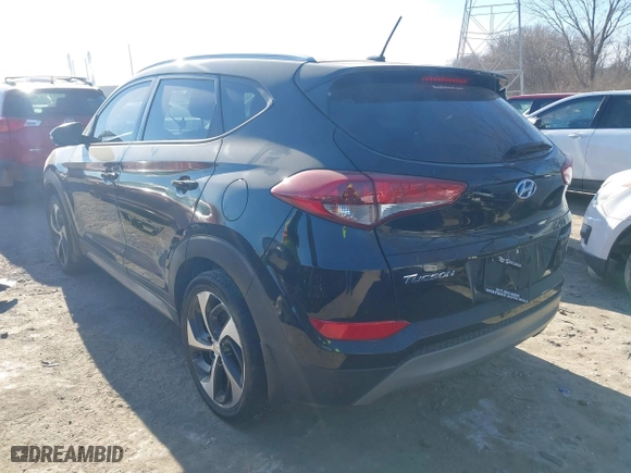 2017 Hyundai Tucson Value with VIN KM8J33A24HU343231, listed as a IAAI auction lot 41395327 with 133,017 mi miles. Bid and sale history available at carsss.com. Image 3.
