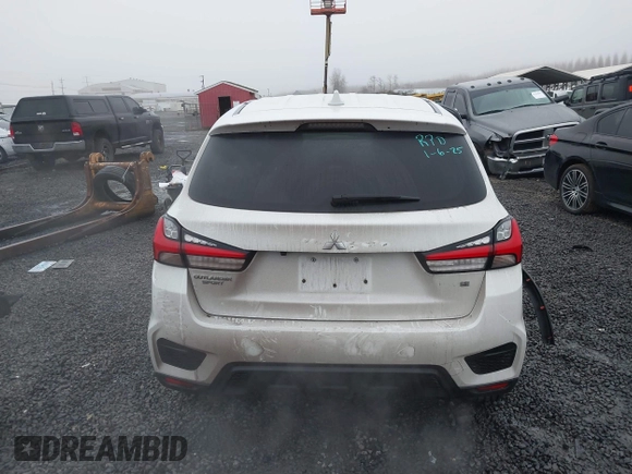 2020 Mitsubishi Outlander Sport ES 2.0 with VIN JA4AR3AU5LU020667, listed as a IAAI auction lot 41287083 with 104,274 mi miles. Bid and sale history available at carsss.com. Image 16.