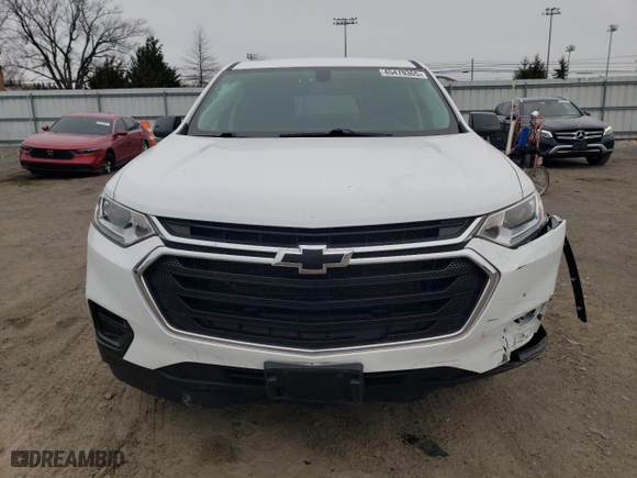 2021 Chevrolet Traverse LS with VIN 1GNEVFKW2MJ179547, listed as a Copart auction lot 45479365 with 43,459 mi miles and Salvage Title. Bid and sale history available at carsss.com. Image 5.