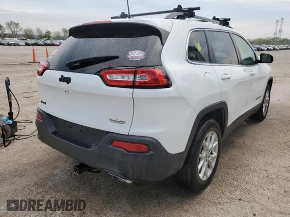 2017 Jeep Cherokee Latitude with VIN 1C4PJMCS9HW646789, listed as a Copart auction lot 54574745 with 103,537 mi miles and Salvage Title. Bid and sale history available at DreamBid. Image 3.