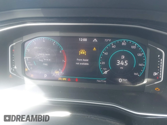 2021 Volkswagen Jetta SEL with VIN 3VWE57BUXMM050386, listed as a IAAI auction lot 42140492 with 74,477 mi miles and . Bid and sale history available at DreamBid. Image 7.