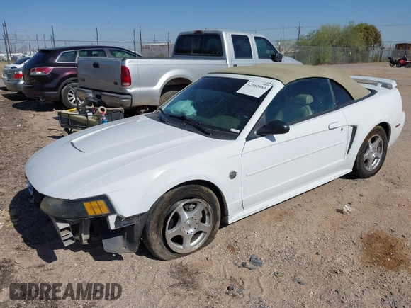 2004 Ford Mustang Deluxe with VIN 1FAFP44674F134492, listed as a IAAI auction lot 42562080 with 145,600 mi miles and . Bid and sale history available at DreamBid. Image 2.