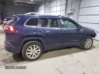 2015 Jeep Cherokee Limited with VIN 1C4PJMDB2FW655409, listed as a Copart auction lot 88255715 with 109,262 mi miles and Salvage Title. Bid and sale history available at carsss.com. Image 3.