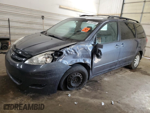 2009 Toyota Sienna CE with VIN 5TDZK23C39S284849, listed as a Copart auction lot 54169165 with 272,732 mi miles and Clean Title. Bid and sale history available at carsss.com. Image 1.