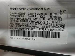 2018 Acura TLX w/A-SPEC Pkg z VIN 19UUB2F66JA013383, wystawiony jako Copart lot #47380805 z przebiegiem Nie podano mil oraz Czysty tytuł • Clean title. Historia ofert i sprzedaży dostępna na DreamBid. Obrazek 12.