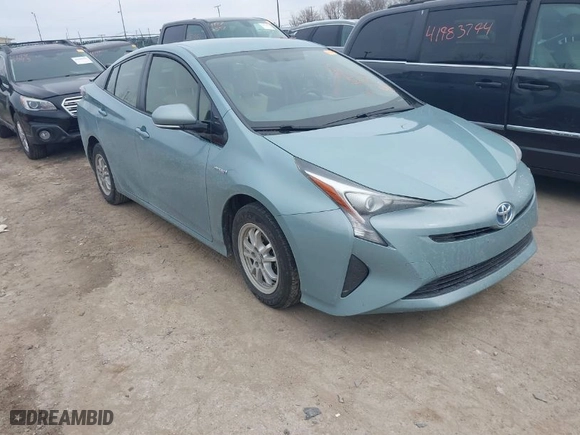 2016 Toyota Prius Four with VIN JTDKARFU5G3029149, listed as a IAAI auction lot 41996311 with 225,296 mi miles. Bid and sale history available at carsss.com. Image 1.