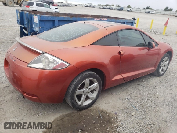 2007 Mitsubishi Eclipse GS with VIN 4A3AK24F67E022149, listed as a Copart auction lot 75907314 with 134,166 mi miles and Salvage Title. Bid and sale history available at carsss.com. Image 3.