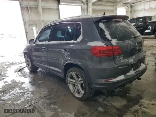 2016 Volkswagen Tiguan R-Line with VIN WVGAV7AX0GW614575, listed as a Copart auction lot 45099785 with 154,456 mi miles and Salvage Title. Bid and sale history available at carsss.com. Image 2.