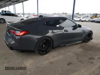2023 BMW M4 Competition xDrive with VIN WBS43AZ06PCM98210, listed as a Copart auction lot 45048145 with 11,551 mi miles and Salvage Title. Bid and sale history available at carsss.com. Image 3.